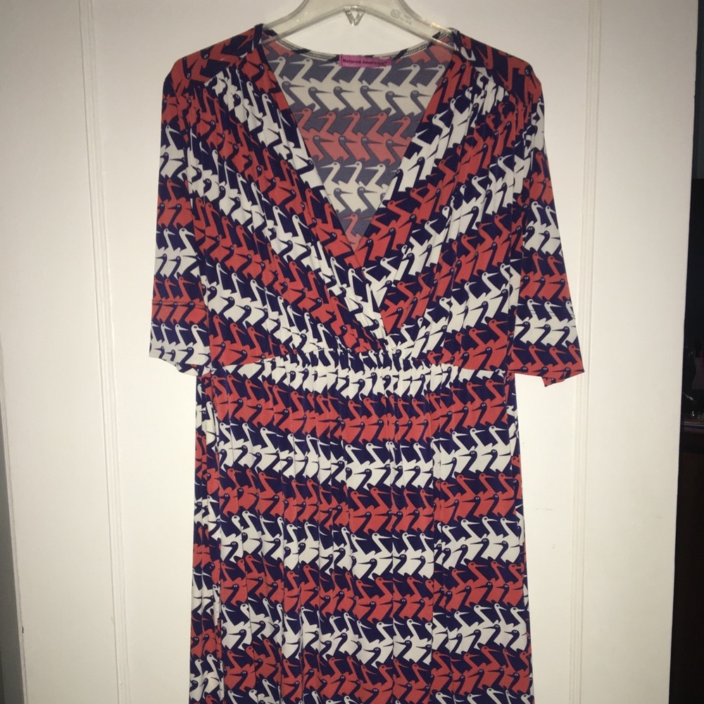 Maternal America size S stork print dress/tunic